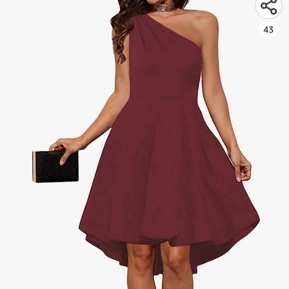 One Shoulder Party Dress - Picture 2 of 9